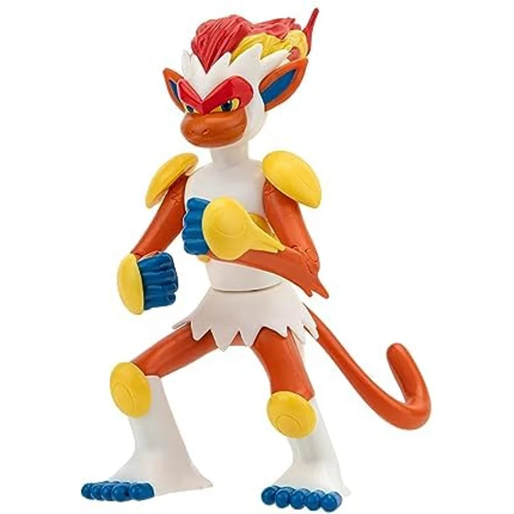 Pokémon Infernape Panferno Figur – 11 cm, Dual-Typ Feuer/Kampf, Offizielles Pokémon Spielzeug, Neue Welle 2024 – Bild 4