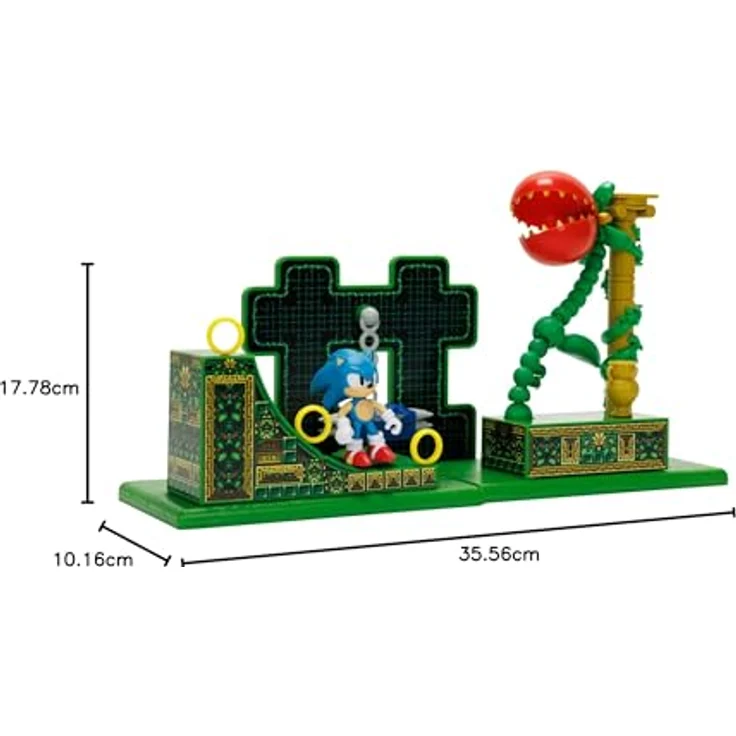 Jakks Pacific Sonic the Hedgehog Stardust Speedway Zone Spielset, inkl. 6,5 cm Figur, detailreiche Nachbildung für kreative Abenteuer – Bild 9