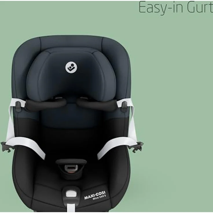 Maxi-Cosi Reboarder-Kindersitz Mica 360 S - Tonal Black, i-Size Sicherheit, 360° Rotation, Liegeposition, 9-stufige Größeneinstellung – Bild 5