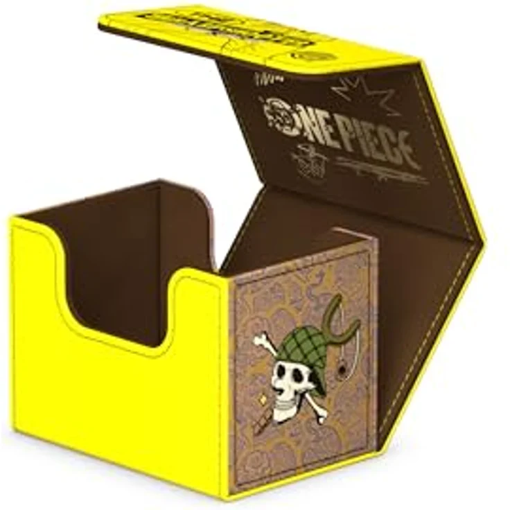 ULTIMATE GUARD Sidewinder 80+ Xenoskin Deck-Box, Gelb, aus widerstandsfähigem Material mit Magnetverschluss für 80 doppelt gesleevte Karten – Bild 3