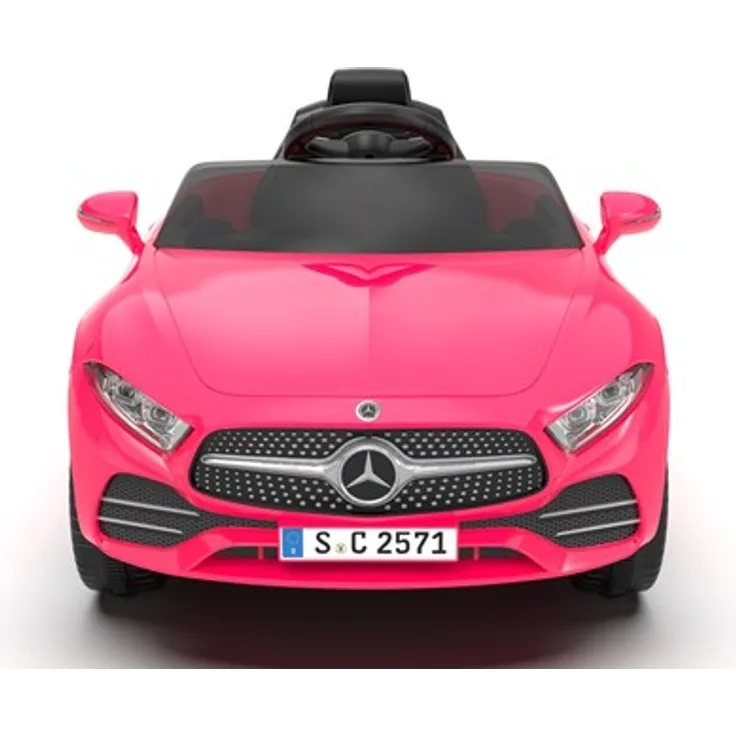 Mercedes Lizenzierter CLS 350, Kinderelektroauto mit Ledersitz, Gummirädern und 2.4GHz-Fernbedienung, integrierten Licht-, Sound- und Musikfunktionen
