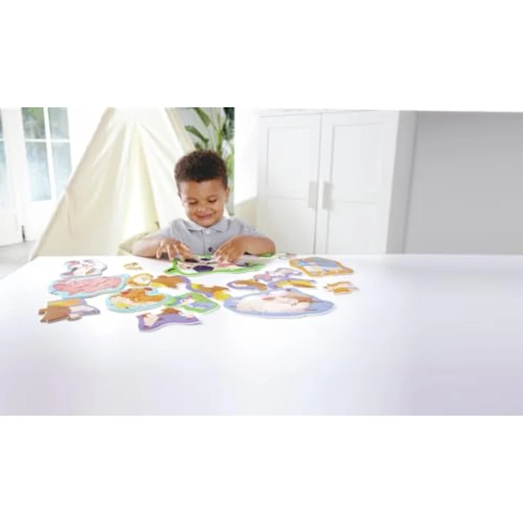 Hape E1648 Puzzle, Mehrfarbig - Bauernhof-Spaß für Kinder mit verschiedenen Schwierigkeitsgraden – Bild 2