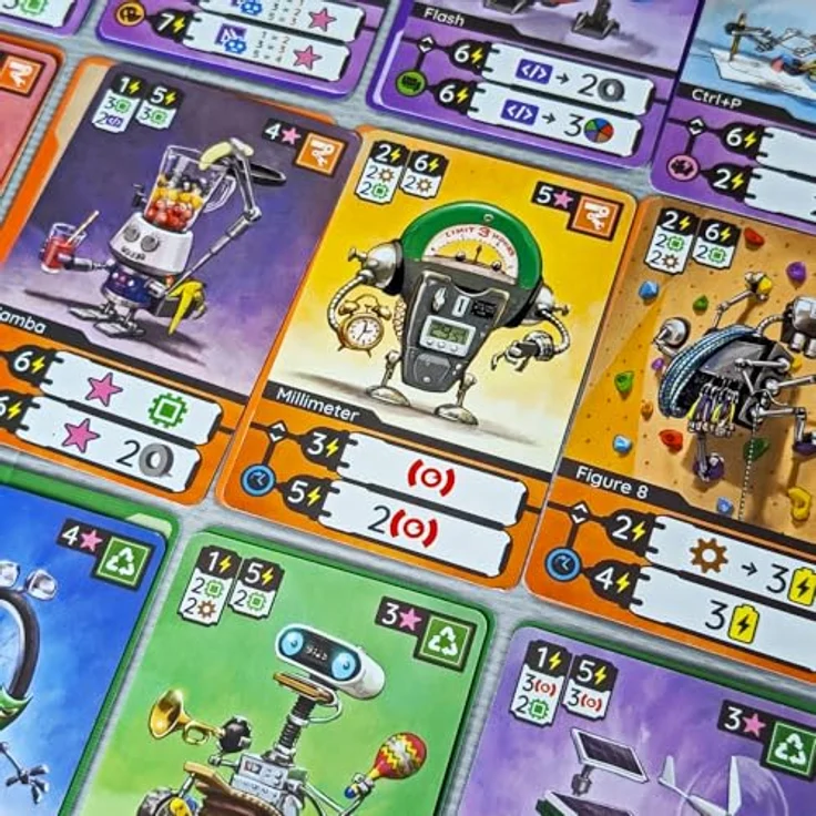SPIEL DAS! Verlag Raising Robots, Kennerspiel ab 14 Jahren für 1-6 Spieler, strategieschrittbasierte Brettspiel mit 14 Erfindern und 96 Robotern – Bild 6