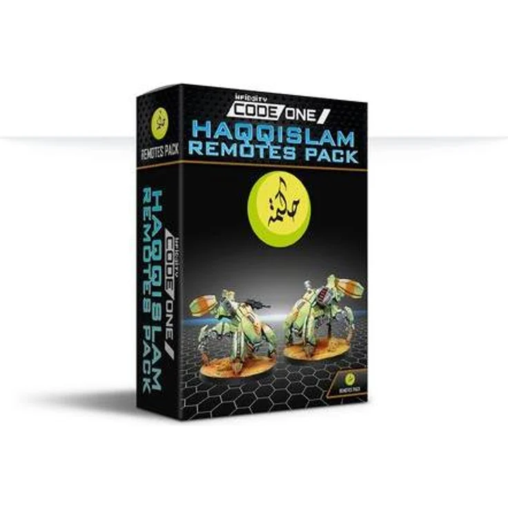 Infinity Haqqislam Remotes Pack Box, mobile taktische Unterstützung für schwere gepanzerte Einheiten