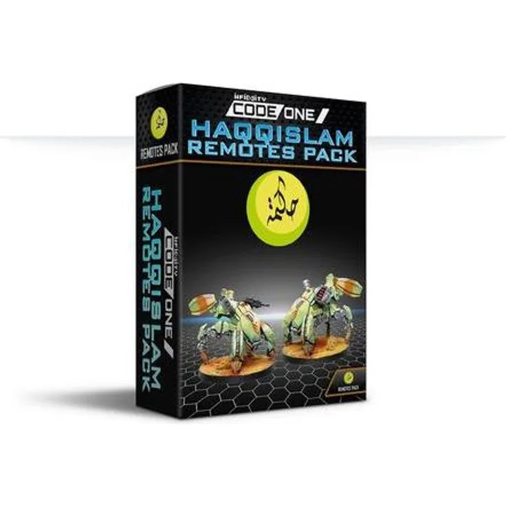 Infinity Haqqislam Remotes Pack Box, mobile taktische Unterstützung für schwere gepanzerte Einheiten