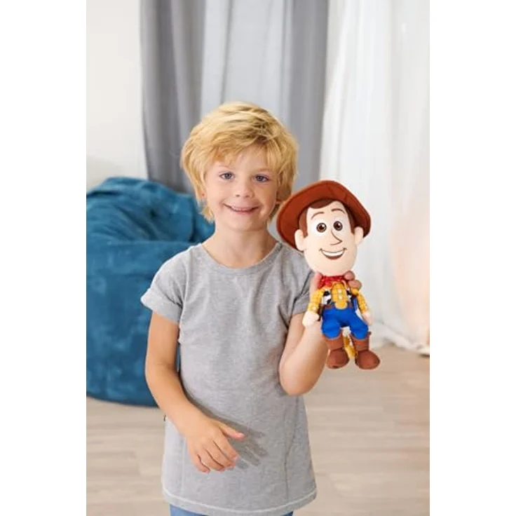 Simba Disney Pixar Toy Story 5 Woody Plüschfigur, detailgetreuer Kuschel-Cowboy, 25 cm, für Kinder ab 3 Jahren, ideal zum Spielen und Sammeln – Bild 3