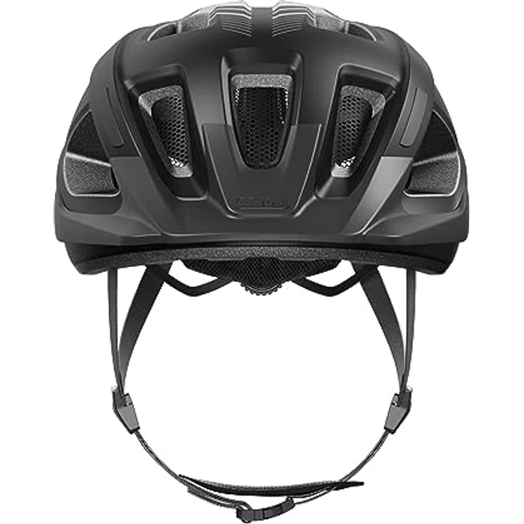 ABUS Fahrradhelm Aduro 3.0 – Sportiver City-Helm für Damen und Herren – Schwarz, Größe S, In-Mold-Verbindung, Reflektorsticker, Luftauslässe – Bild 2