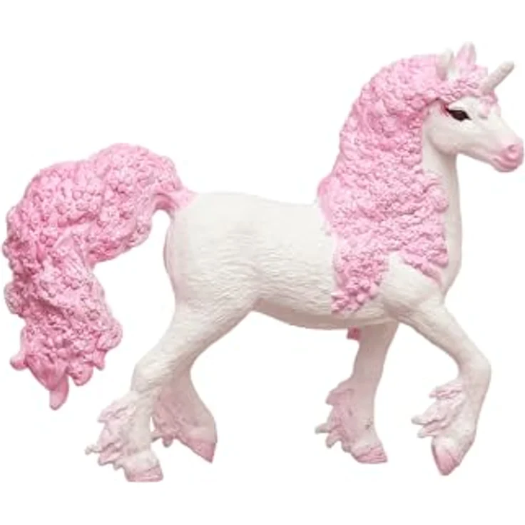 Schleich Blüten Einhorn Stute (70831), bezauberndes Einhorn mit blütenverzierter Mähne und weißem Fell, bayala 14 x 4,5 x 11,9 cm – Bild 4