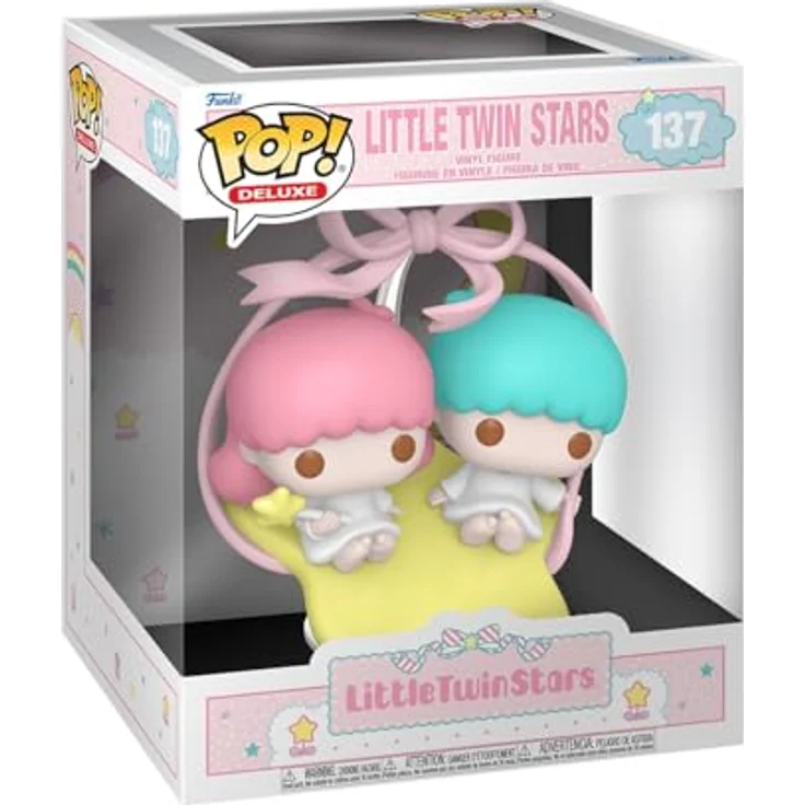 Funko Sanrio POP! Deluxe Vinyl Figur Little Twin Stars, 9 cm Sammlerstück in mehrfarbig, ideal für Sammler – Bild 1