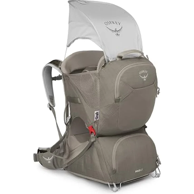 Osprey Poco LT, Babytrage für Outdoor-Aktivitäten, max. Traggewicht 22 kg, grau – Bild 6