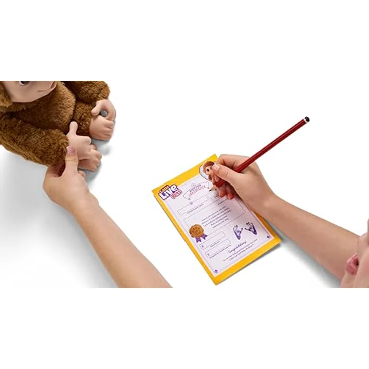 LITTLE LIVE PETS Lil’ Baby Monkey, interaktives Spielzeug mit über 40 Geräuschen, braun – Bild 5