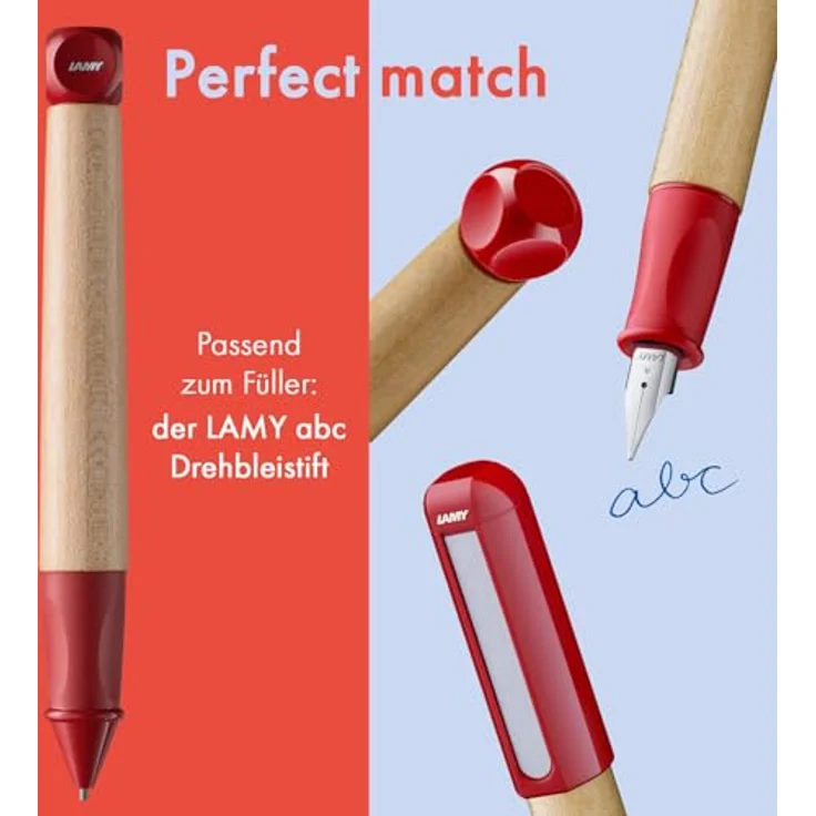 LAMY Füller abc 010 ROT Stärke A, Schreiblernfüller für Kinder ab 5 Jahren – Bild 5