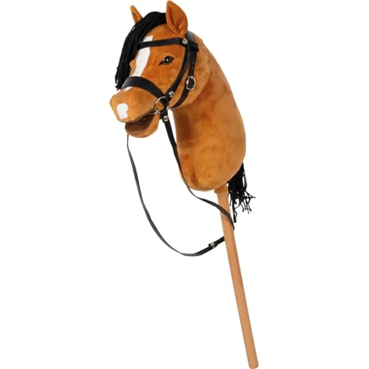 Small Foot Steckenpferd Hobby Horse Melodie, braun, inkl. Halfter, Trense & Führstrick, für aktives Hobby Horsing – Bild 5