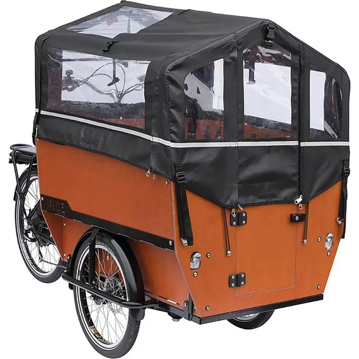 BOET by Babboe Babboe Regenverdeck schwarz für Max-E PVC, E-Bike Zubehör für Fahrradanhänger
