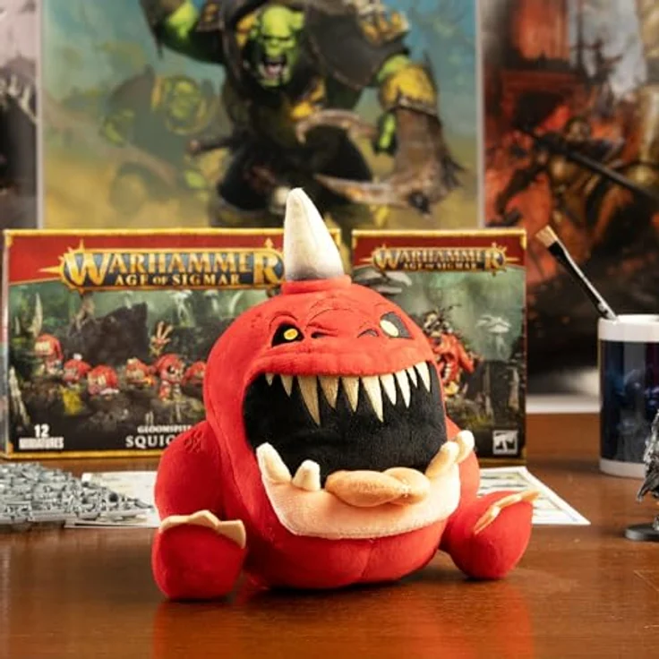 Tomy Warhammer Plüschfigur Gnasha-Squig, 18 cm Sammelfigur – Bild 2