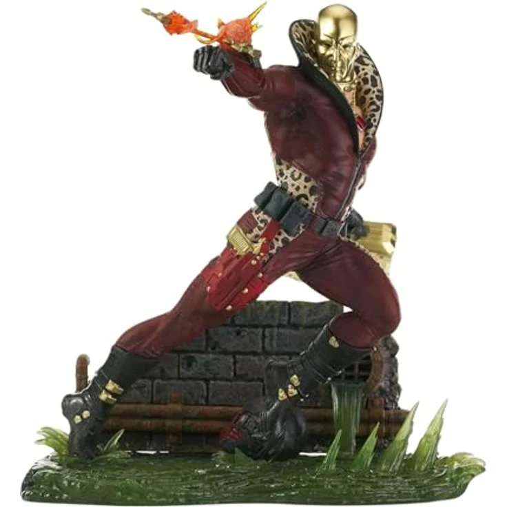Diamond Select G.I. Joe: A Real American Hero Gallery PVC Statue Destro Profit Director Previews Exclusive, 25 cm, detailreiche Skulptur mit Leopardenmuster-Besatz, limitiert auf 3.000 Stück – Bild 1