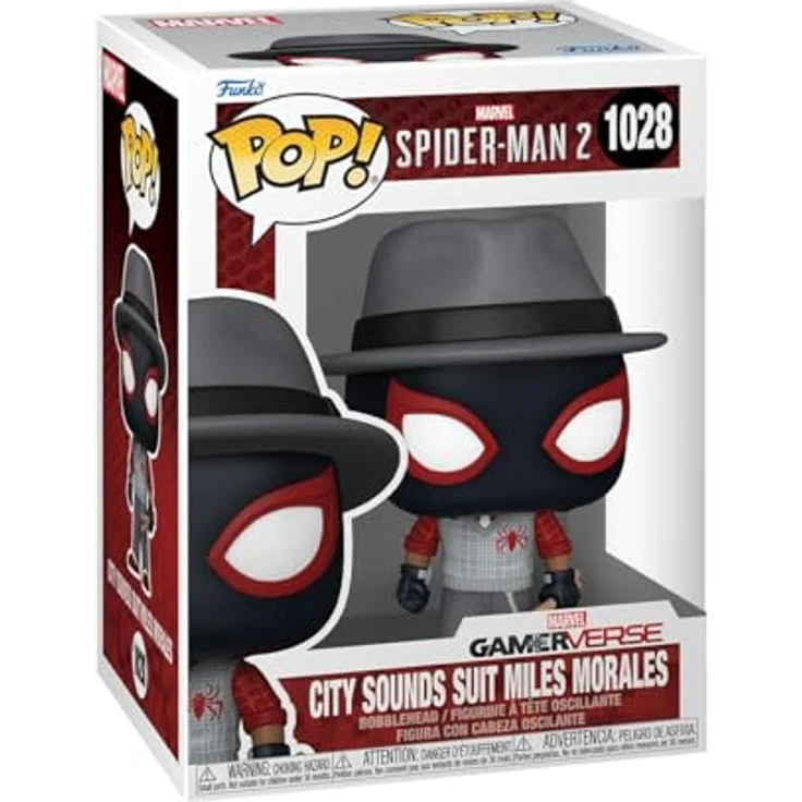 Funko POP! Games: SM2VG - City Sounds Miles - Spider-Man 2 Video Game Vinyl-Sammelfigur - 9,5 cm - Geschenkidee - Offizielle Handelswaren - Funko Pop! Figur für Video Games Fans – Bild 1