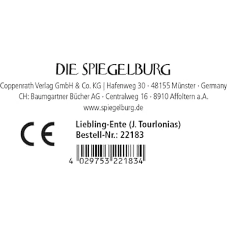 Die Spiegelburg Kuschelente - Joelle Tourlonias, 22 cm, weicher Plüsch, waschbar, Die Spiegelburg-Qualität – Bild 2