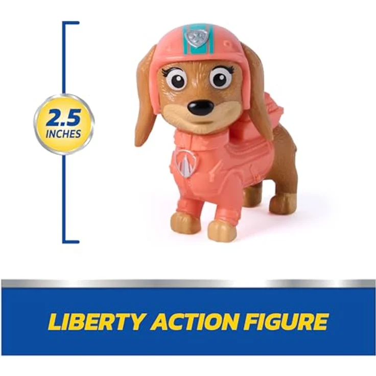 Paw Patrol PAW Basic Vehicle Liberty, Spielzeugfahrzeug-Set mit Rettungsmotorrad und Welpenfigur, fördert fantasievolles Rollenspiel, geeignet ab 3 Jahren – Bild 6