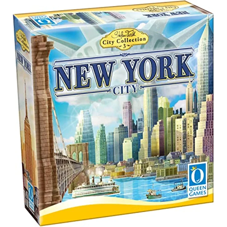 Queen Games 26053 - Stefan Feld City Collection: New York City Classic, Brettspiel für beeindruckende Skylines – Bild 1
