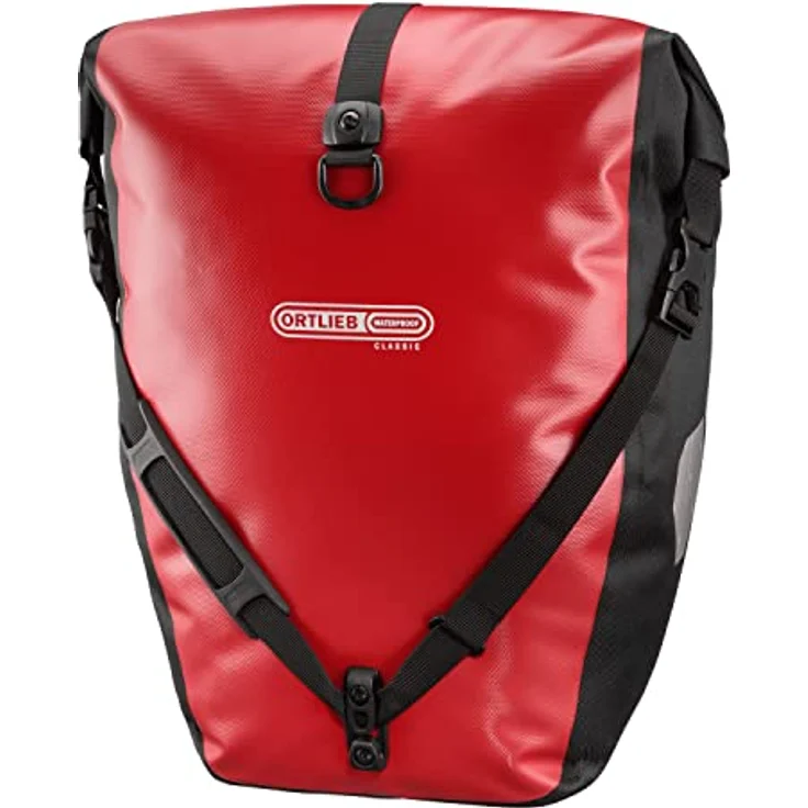 Ortlieb Erwachsene Gepäckträgertasche Back-Roller Classic QL2.1 Paar, Rot/Schwarz, 42 x 32 x 17 cm, 40 Liter, F5302 – Bild 2