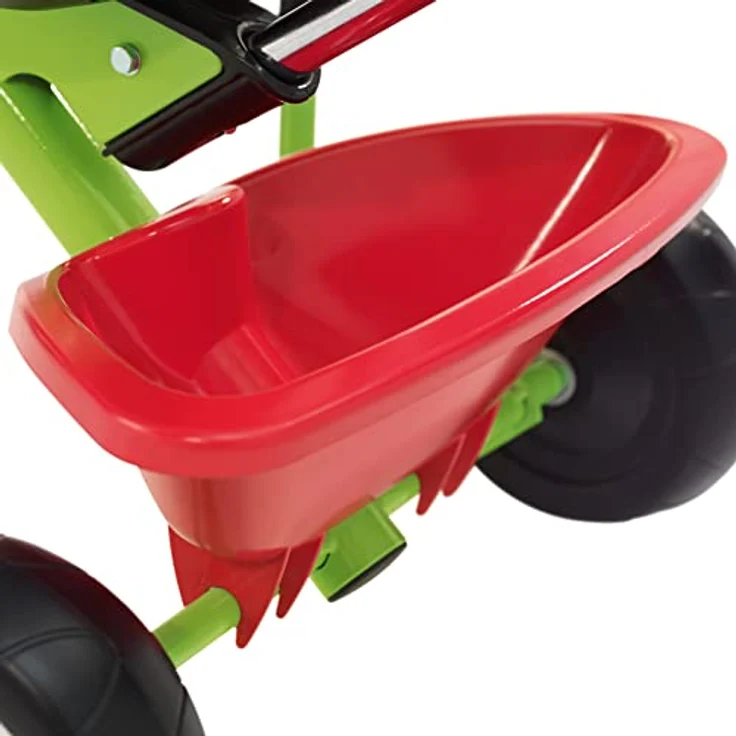 Kettler Funtrike Emma - das coole Dreirad mit Schiebestange - Kinderdreirad für Kinder ab 2 Jahren - stabiles Kinderfahrzeug inkl. kippbarer Sandschale - grün & rot – Bild 5