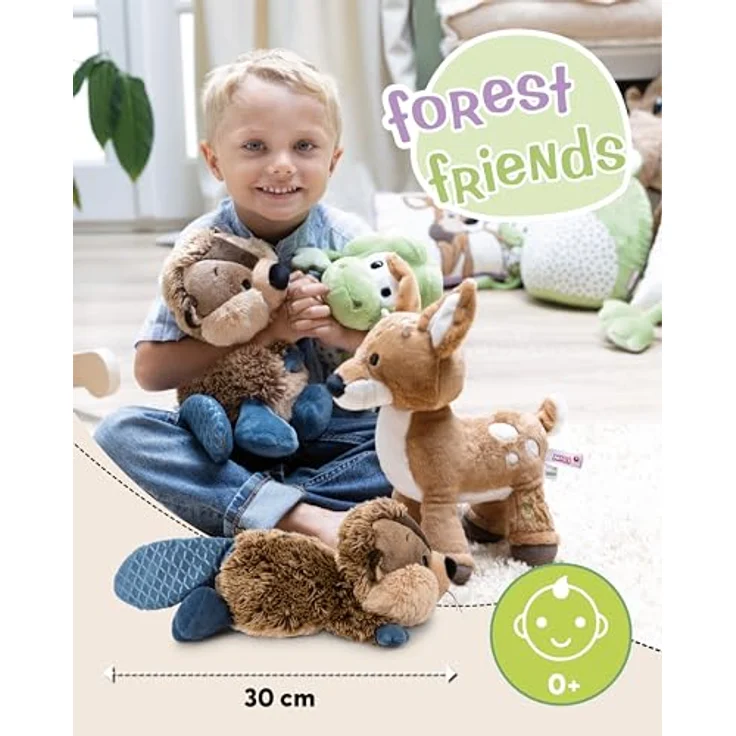 NICI Kuscheltier Biber Harry Woodsnacker, 30cm, braun, weiches Plüschtier aus recyceltem Material, ideales Geschenk für Kinder & Erwachsene - 62276 – Bild 2