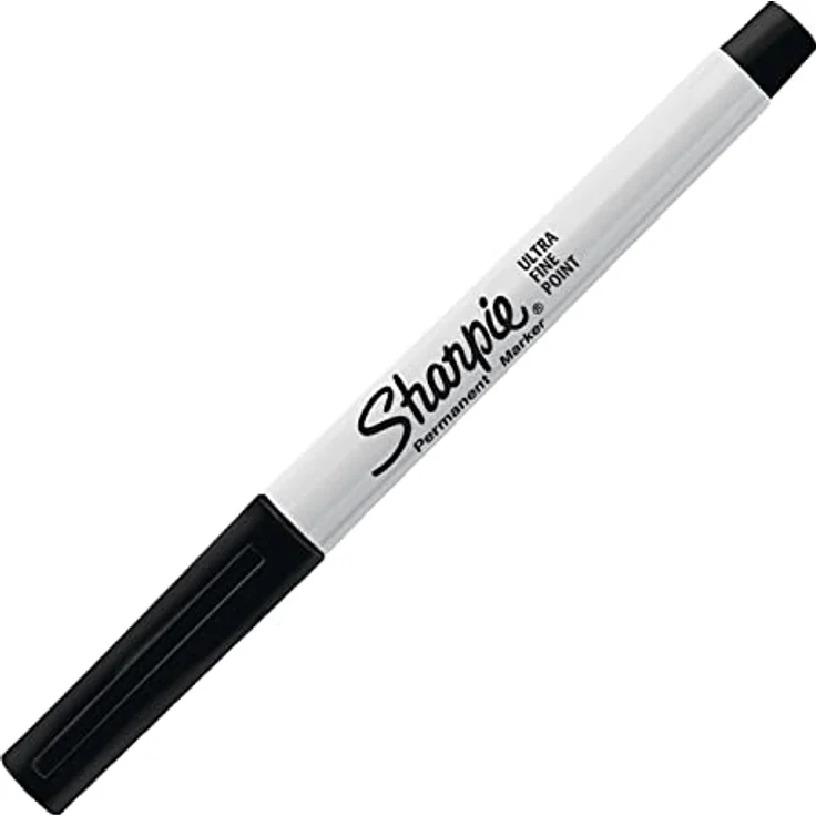 Sharpie Permanentmarker, ultradünne Spitze, schwarz, 2er-Packung – Bild 2