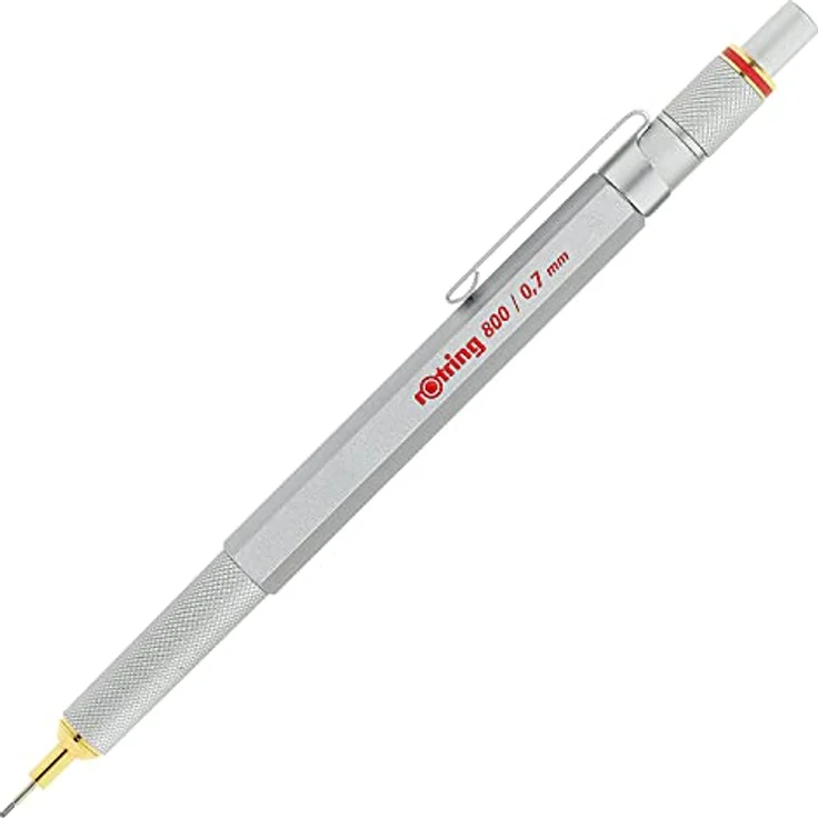 Rotring 800, Feinminenstift (0.70 mm, HB), professioneller Schreib- und Zeichenträger mit Metall-Schaft und versenkbarer Mechanik – Bild 2