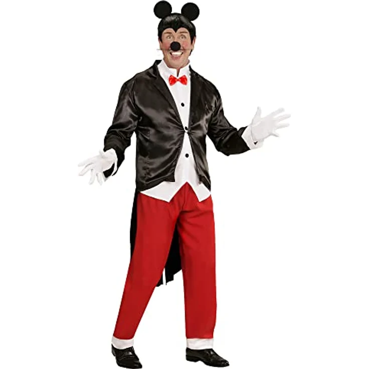 W WIDMANN MILANO Party Fashion Kostüm Mister Mouse, Erwachsenen-Kostüm in Größe M mit roter Hose, Frack, Weste und Fliege – Bild 2