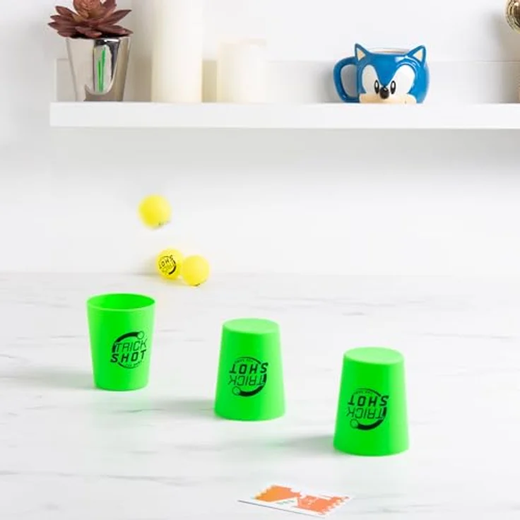 Fizz Creations Trick Shot, Brettspiel mit 80 Trick Shot Karten und Zubehör, kreativ und herausfordernd – Bild 6