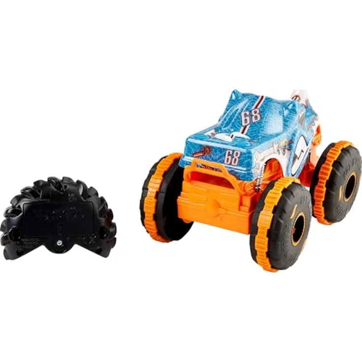 Hot Wheels RC-Monstertruck Rhinomite, Ferngesteuertes Auto mit Crash-Action in 1:24 Maßstab – Bild 3