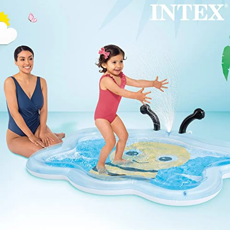 Intex - Baby Pool Ape, Farbe Hellblau Gelb Schwarz, 58434NP – Bild 4
