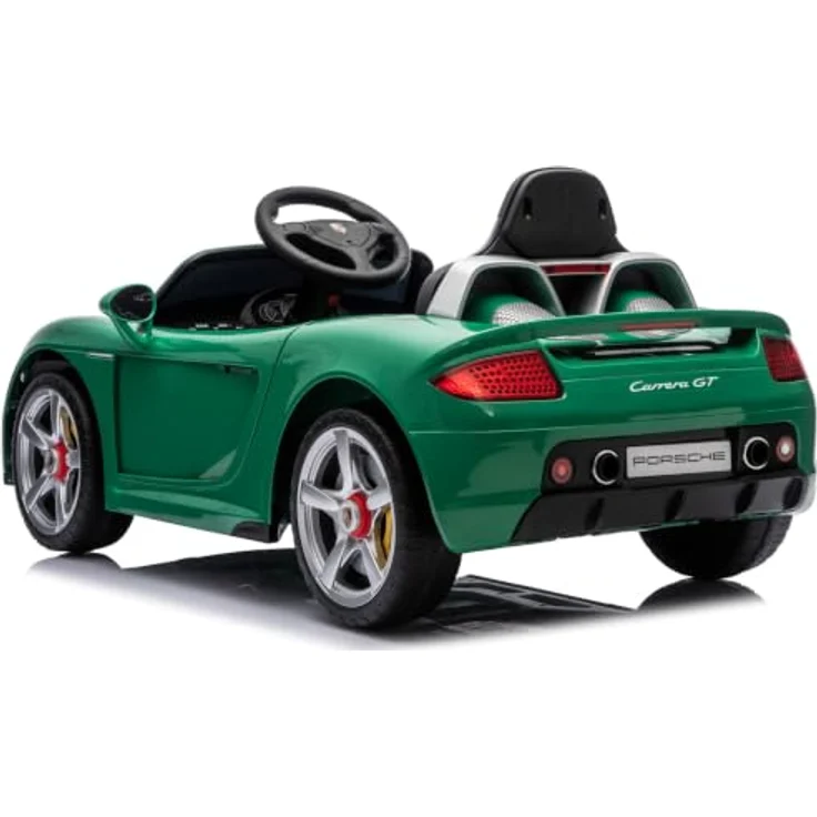 Sun Baby Porsche Carrera GT Kinderauto, Elektrofahrzeug mit 12V Akku, MP3-Funktion, Fernbedienung, grün – Bild 7