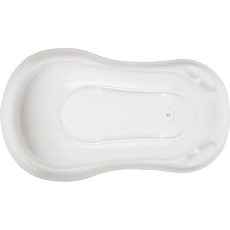 keeeper Rainbow Ergonomische Babywanne mit Stöpsel, Ab 0 bis ca. 12 Monate, 84 cm, Maria, Weiß – Bild 4