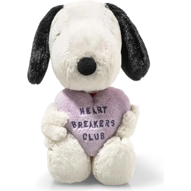 Steiff Kuscheltier Snoopy Heartbreakers Club, Weiß, 22 cm, für Jungen, Mädchen & Babys ab 0 Monaten – Bild 1
