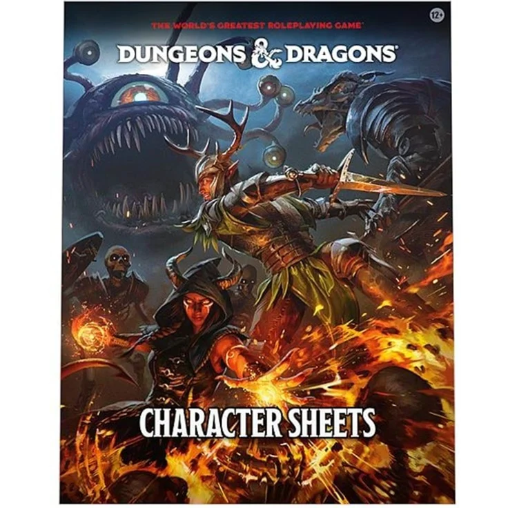 Dungeons & Dragons 2024 Character Sheets, 50 doppelseitige Charakterblätter für die 5. Edition, illustriert – Bild 6