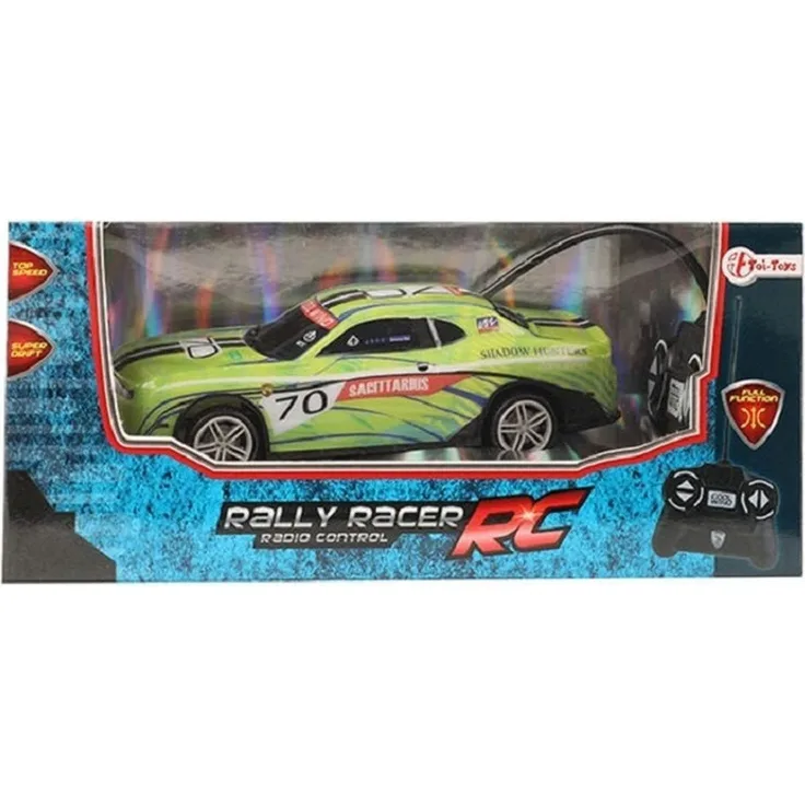 Toi-Toys RC-Auto Ferngesteuertes Auto - Rally Racer RC (grün, 18cm) - Robust mit präziser Lenkung