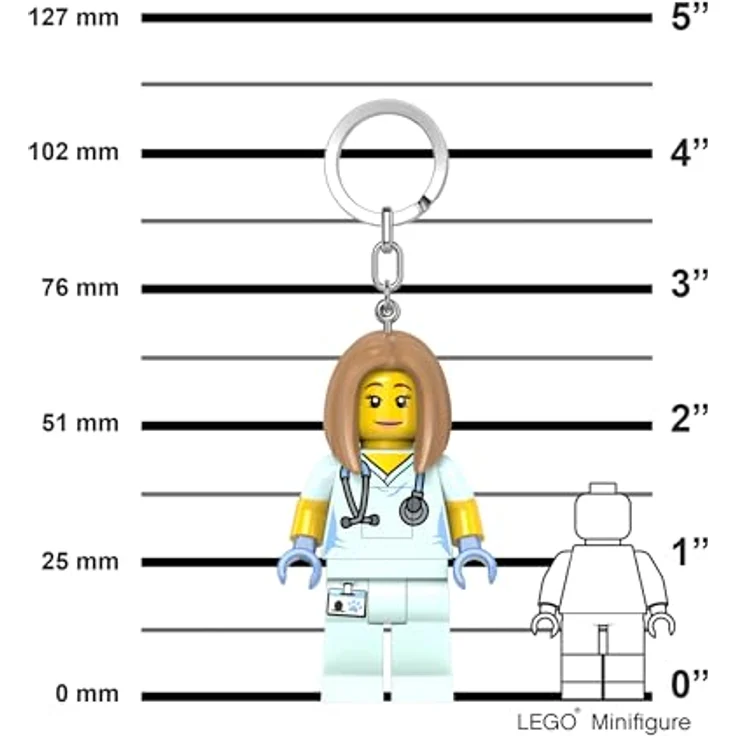 Lego LGL-KE156 Krankenschwester Schlüsselanhänger mit Taschenlampe – Bild 3
