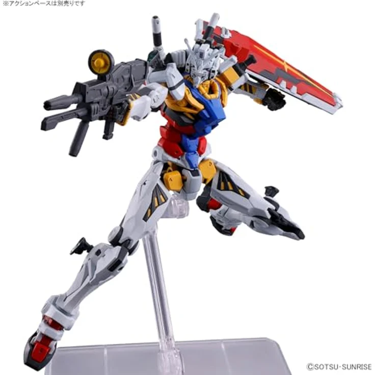 Bandai HG 1/144 White Gundam, beweglicher Spritzgussbausatz mit Hyper-Bazooka und Markierungsaufklebern – Bild 3
