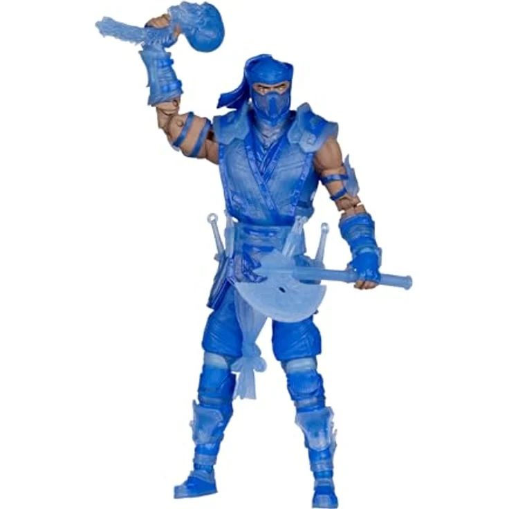 McFarlane Mortal Kombat Action Figure Glow in The Dark Edition Sub-Zero (Gold Label), 18 cm mit Zubehör und Base – Bild 3