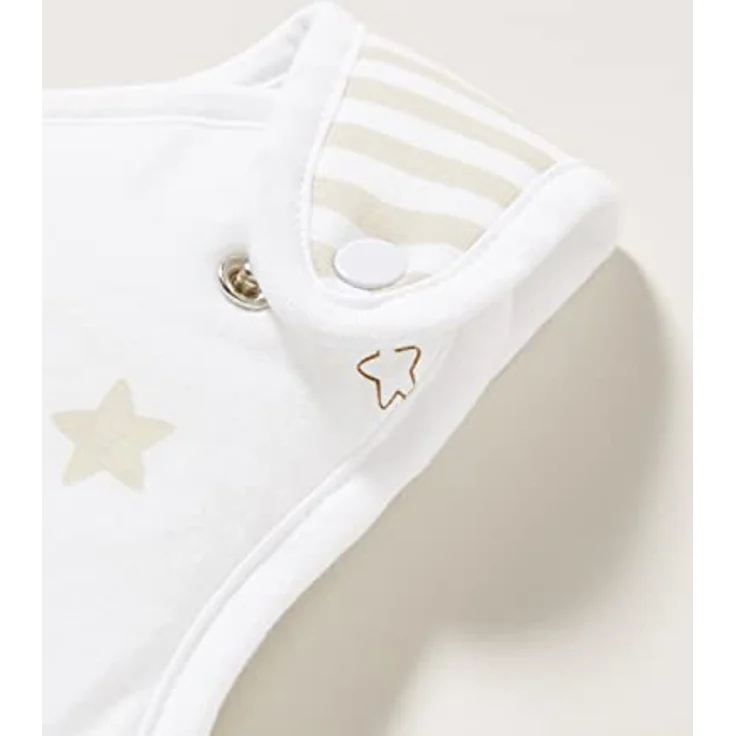 Herding Baby Best Baby-Schlafsack, Kleiner Lieblingsmensch Motiv, 70 cm, Seitlich umlaufender Reißverschluss und Druckknöpfe, Weiß – Bild 2