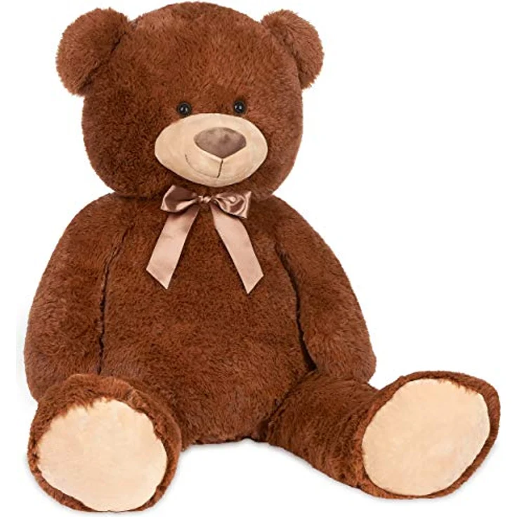 Teddybär mit Schleife 100 cm groß Stofftier Plüschtier Kuscheltier – Bild 9