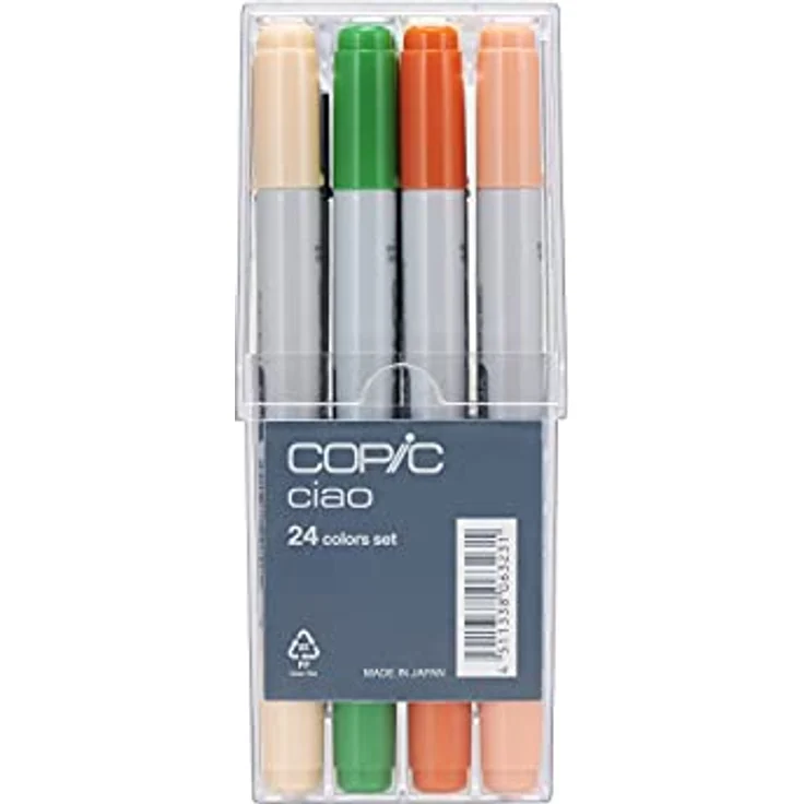 COPIC Ciao Marker 24er Set, alkoholbasierte Allround Layoutmarker, im praktischen Acryl-Display zur Aufbewahrung und einfachen Entnahme – Bild 3
