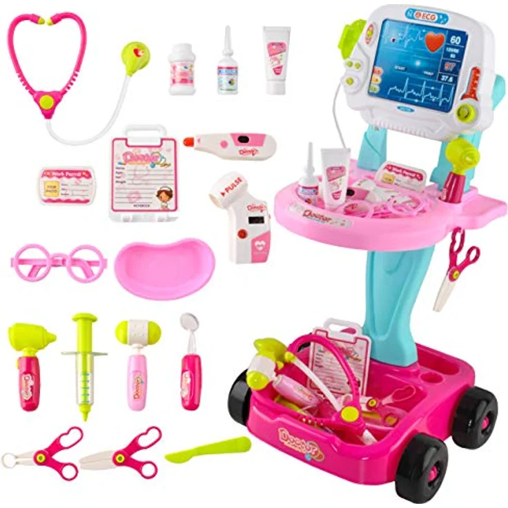 Iso Trade - Toys Doctor Kids Medical Center, Arztspielset für Kinder, mehrfarbig, umweltfreundliches Material, fördert kreative Entwicklung – Bild 1