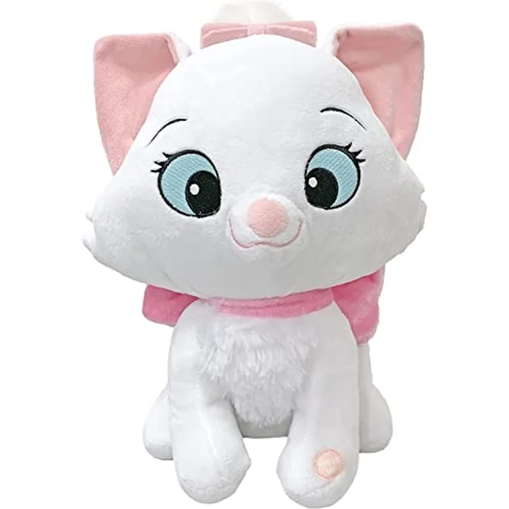 Sambro Disney Plüschtier Kätzchen Marie die Aristocats, mit Versen und Musik, Höhe 30 cm, offiziell lizenziert