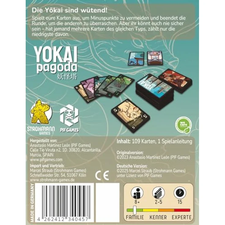 Strohmann Games Yokai Pagoda, Kartenspiel für die ganze Familie – Bild 3
