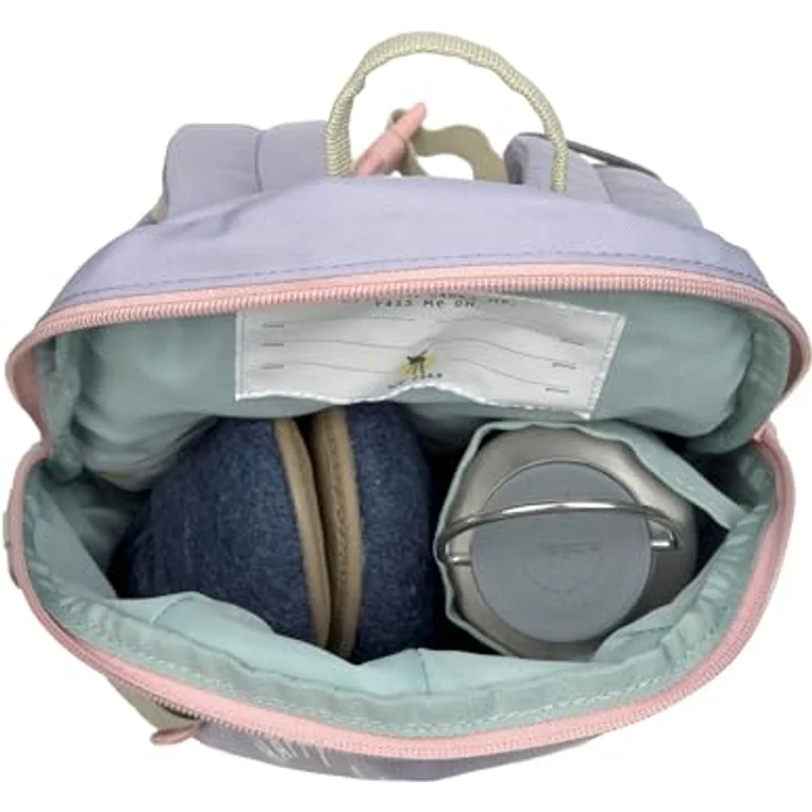 Lässig Rucksack Outdoor klein Rainbow pastel lila, Kindergartenrucksack mit farbenfrohem Design – Bild 4