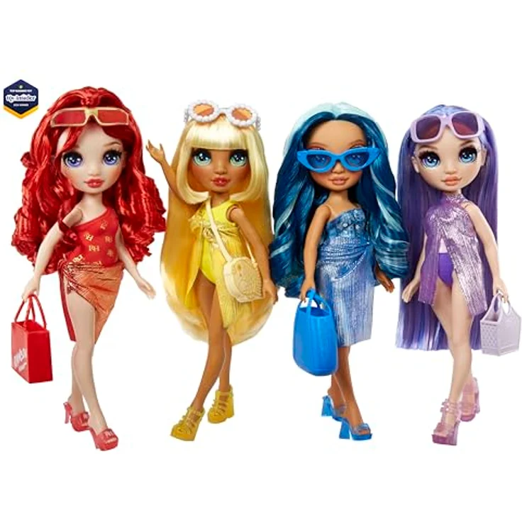 Rainbow High Anziehpuppe Rainbow High Swim & Style Fashion Doll - Violet (Purple), Bademodepuppe mit Accessoires – Bild 6