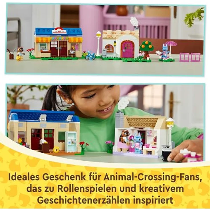 LEGO Animal Crossing Nooks Laden und Sophies Haus Set, kreatives Spielzeug für Kinder mit 2 Mini-Figuren, Geschenk für Mädchen und Jungen ab 7 Jahren 77050 – Bild 5
